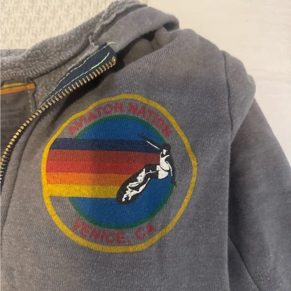 Aviator Nation Kids' Gray Hoodie - Picture 2 of 7